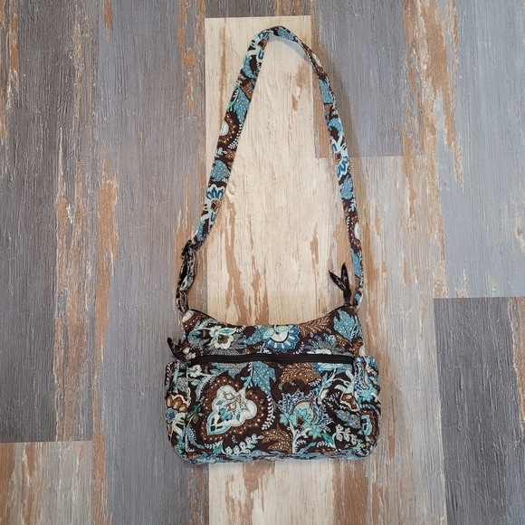 Set of 4 Vera Bradley Weekender Bag With Tote Bag, Purse, & Wallet In Java Blue - Picture 9 of 16